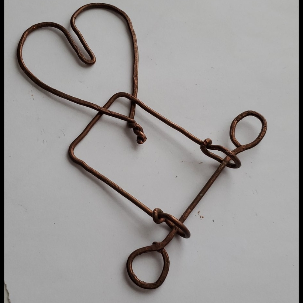 Vintage copper heart Tavern puzzle